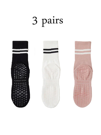 One Body GripFlow Pilates Socks (4-Pack)