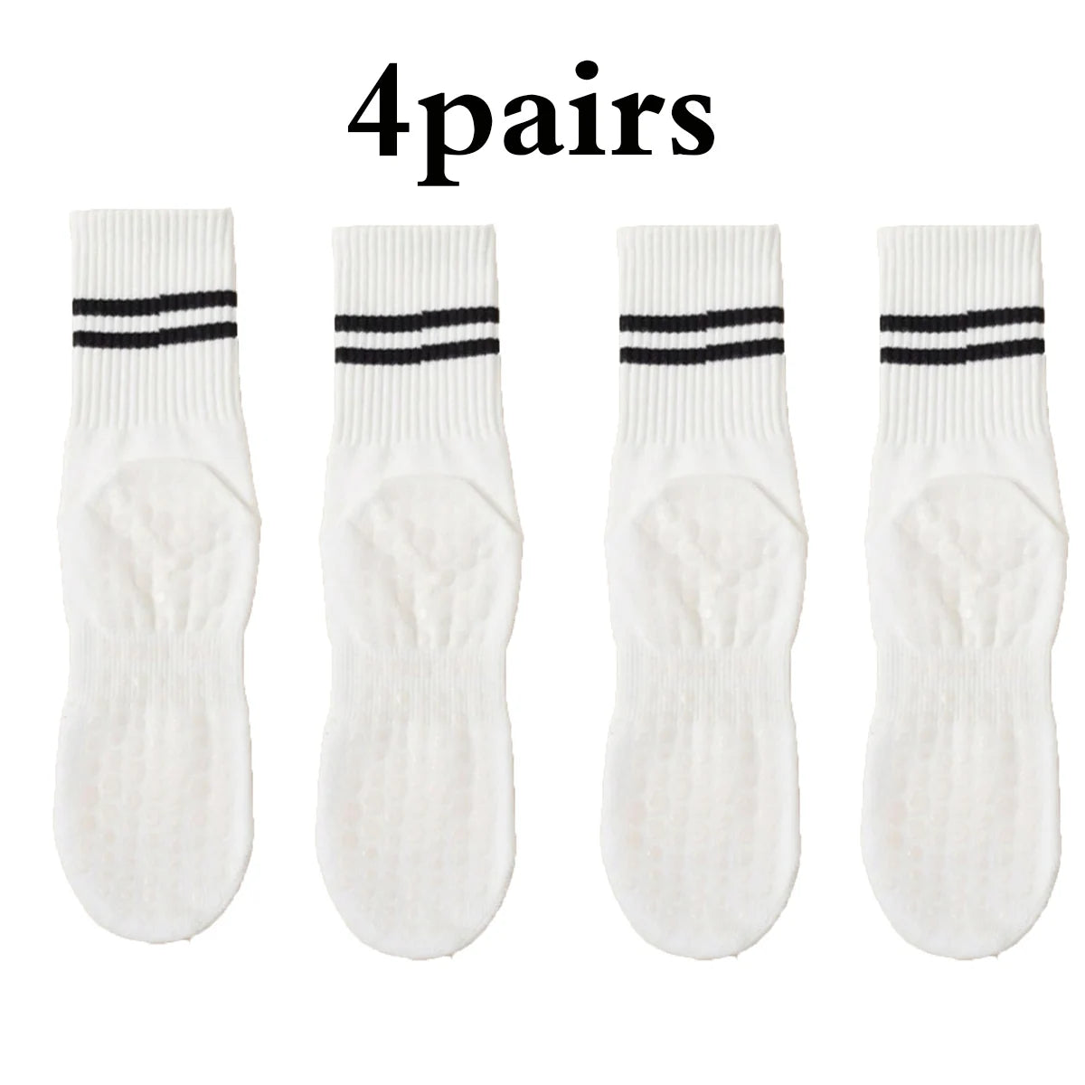 One Body GripFlow Pilates Socks (4-Pack)
