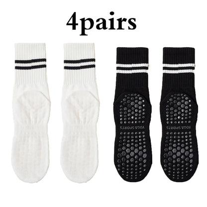 One Body GripFlow Pilates Socks (4-Pack)