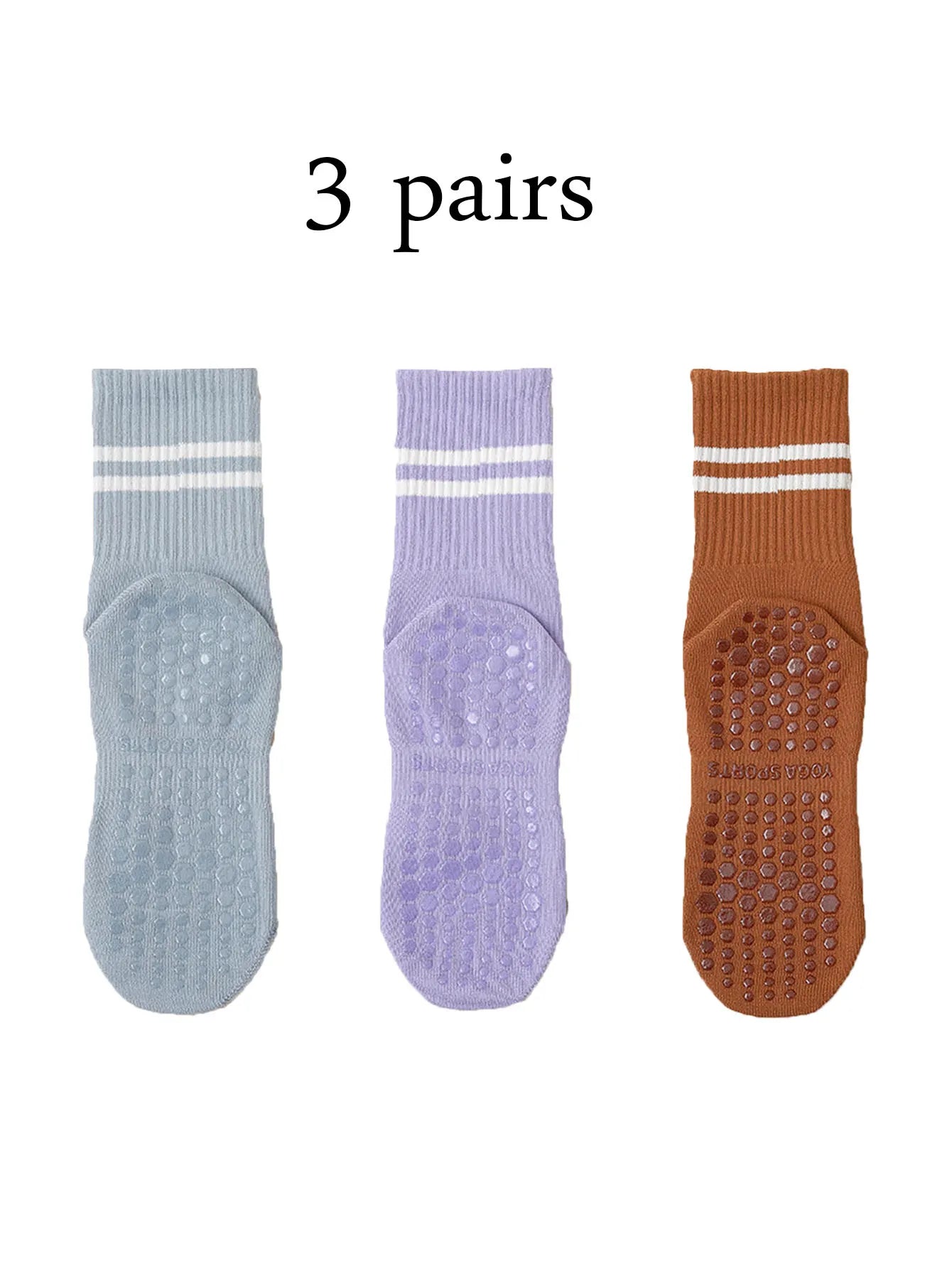 One Body GripFlow Pilates Socks (4-Pack)