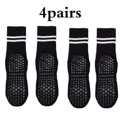One Body GripFlow Pilates Socks (4-Pack)