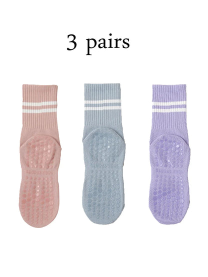 One Body GripFlow Pilates Socks (4-Pack)